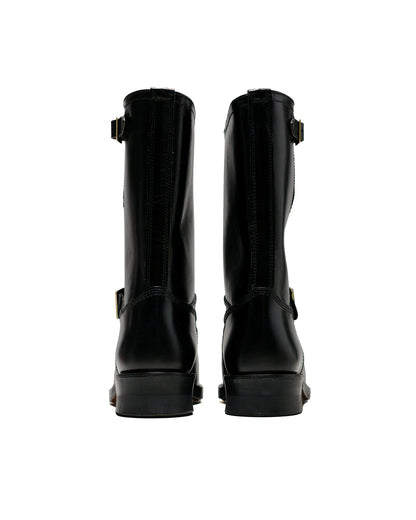 lost & found The Real McCoy's The Real McCoy's BA23101 Buco Narrow Engineer Boots / Buttock Black