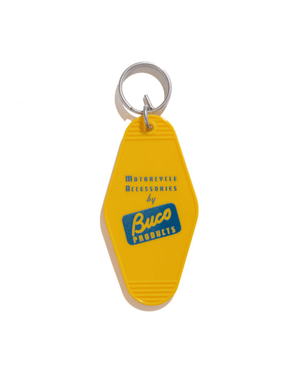 lost & found The Real McCoy's The Real McCoy's BA24103 Buco Motel Key Ring Yellow