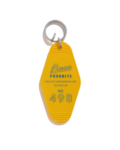 lost & found The Real McCoy's The Real McCoy's BA24103 Buco Motel Key Ring Yellow
