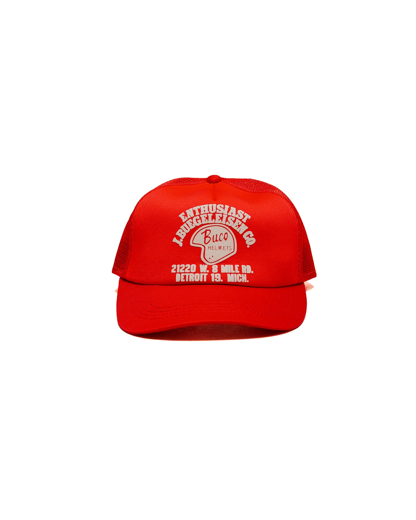 lost & found The Real McCoy's The Real McCoy's BA25004 Buco Mesh Cap / Enthusiast Red