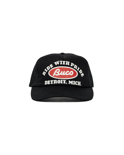 lost & found The Real McCoy's The Real McCoy's BA26001 Buco Mesh Cap / Buco Oval Black