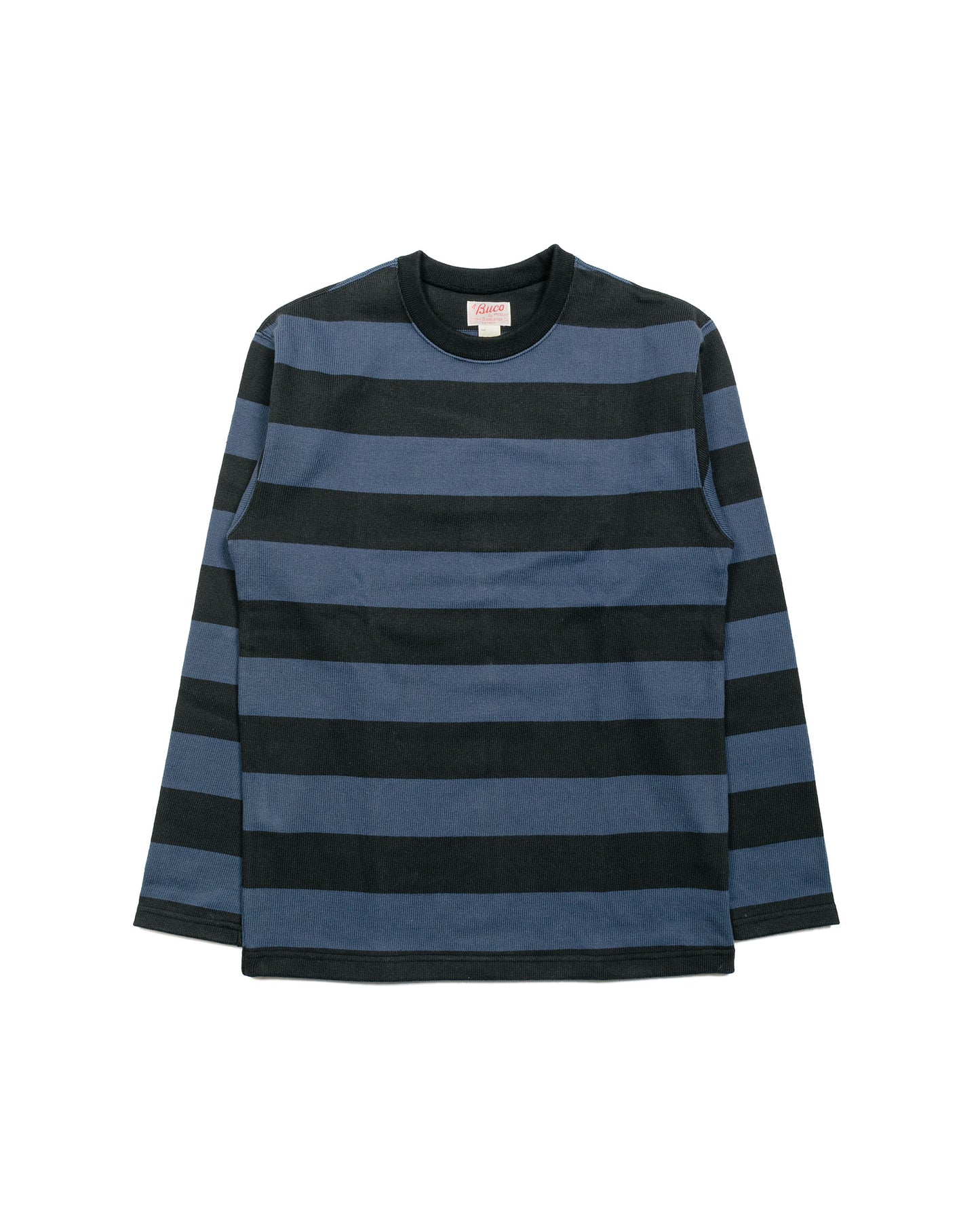 lost & found The Real McCoy's The Real McCoy's BC18104 Buco Stripe Racing Jersey Black/Blue