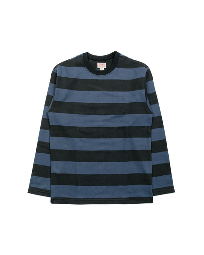 lost & found The Real McCoy's The Real McCoy's BC18104 Buco Stripe Racing Jersey Black/Blue