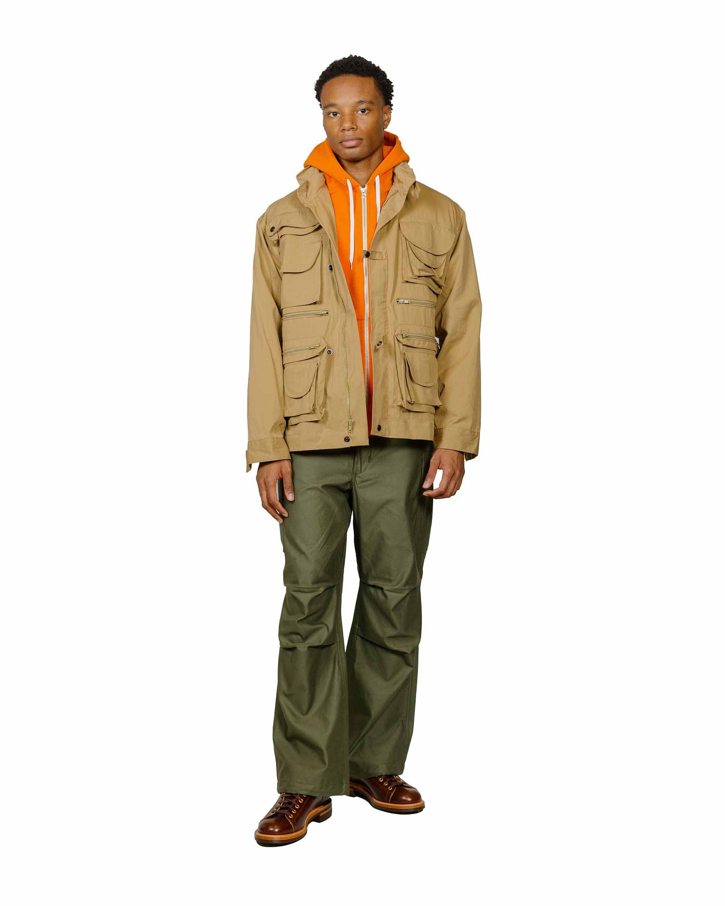 lost & found The Real McCoy's The Real McCoy's BC23101 Buco F/Z Parka Sweatshirt Orange