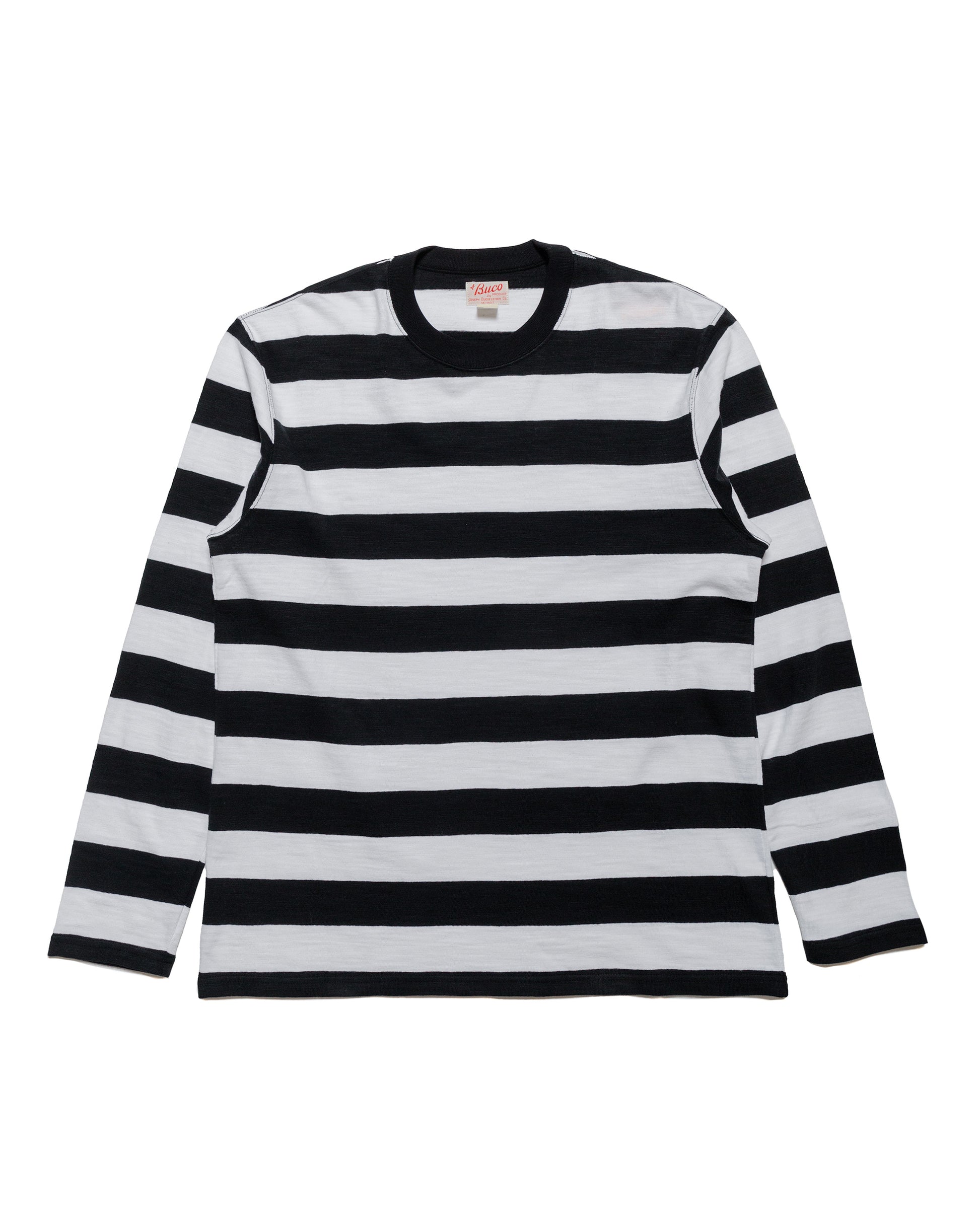 lost & found The Real McCoy's The Real McCoy's BC24001 Buco Stripe Tee L/S White