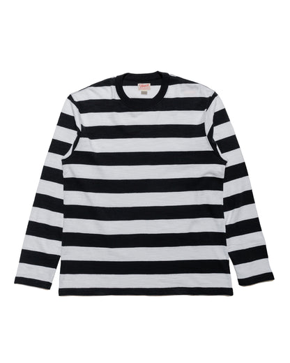 lost & found The Real McCoy's The Real McCoy's BC24001 Buco Stripe Tee L/S White