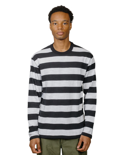 lost & found The Real McCoy's The Real McCoy's BC24001 Buco Stripe Tee L/S White