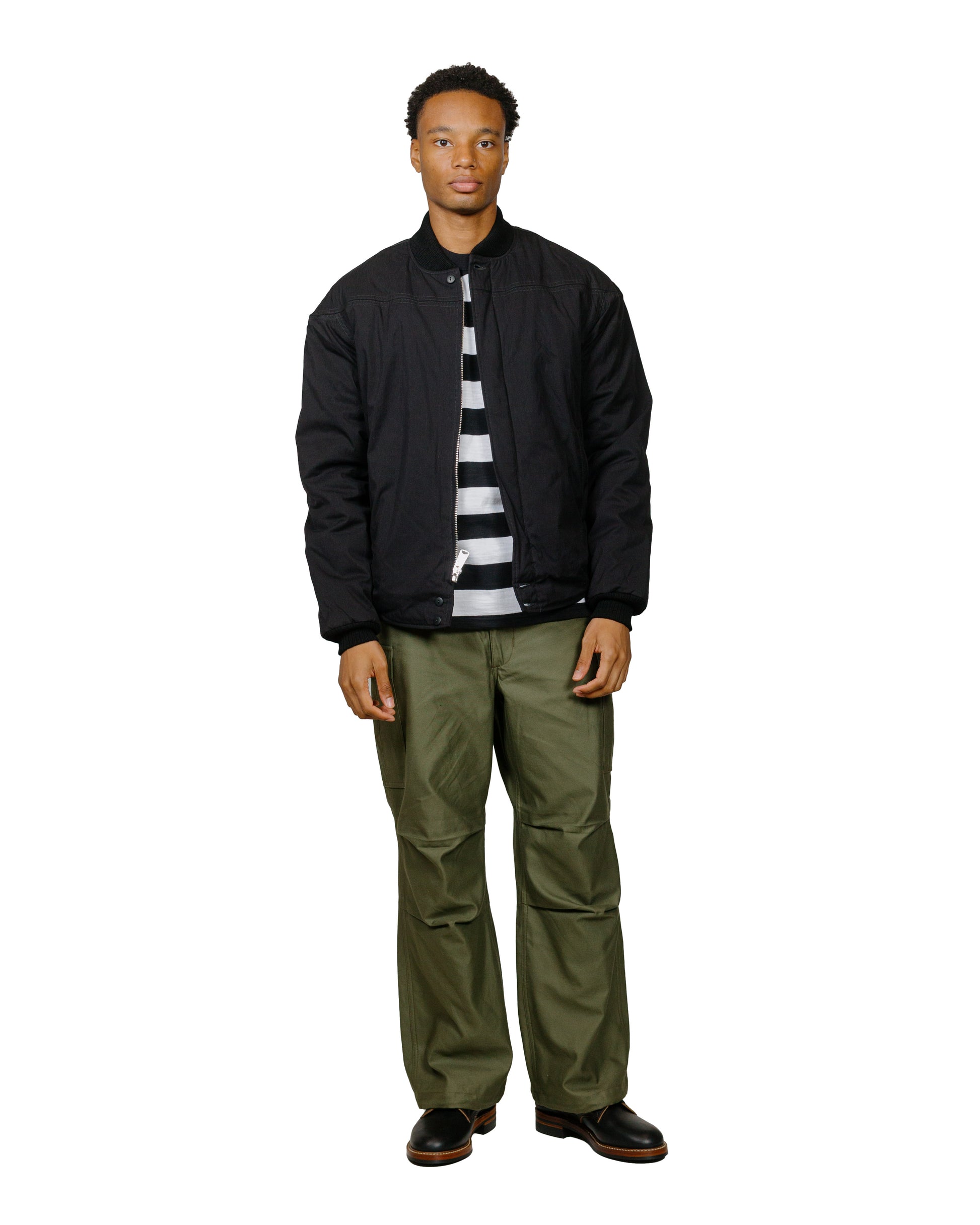lost & found The Real McCoy's The Real McCoy's BC24001 Buco Stripe Tee L/S White