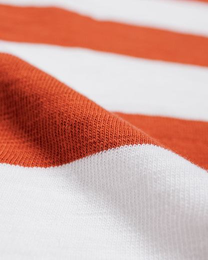 The Real McCoy's BC24001 Buco Stripe Tee L/S White/Red