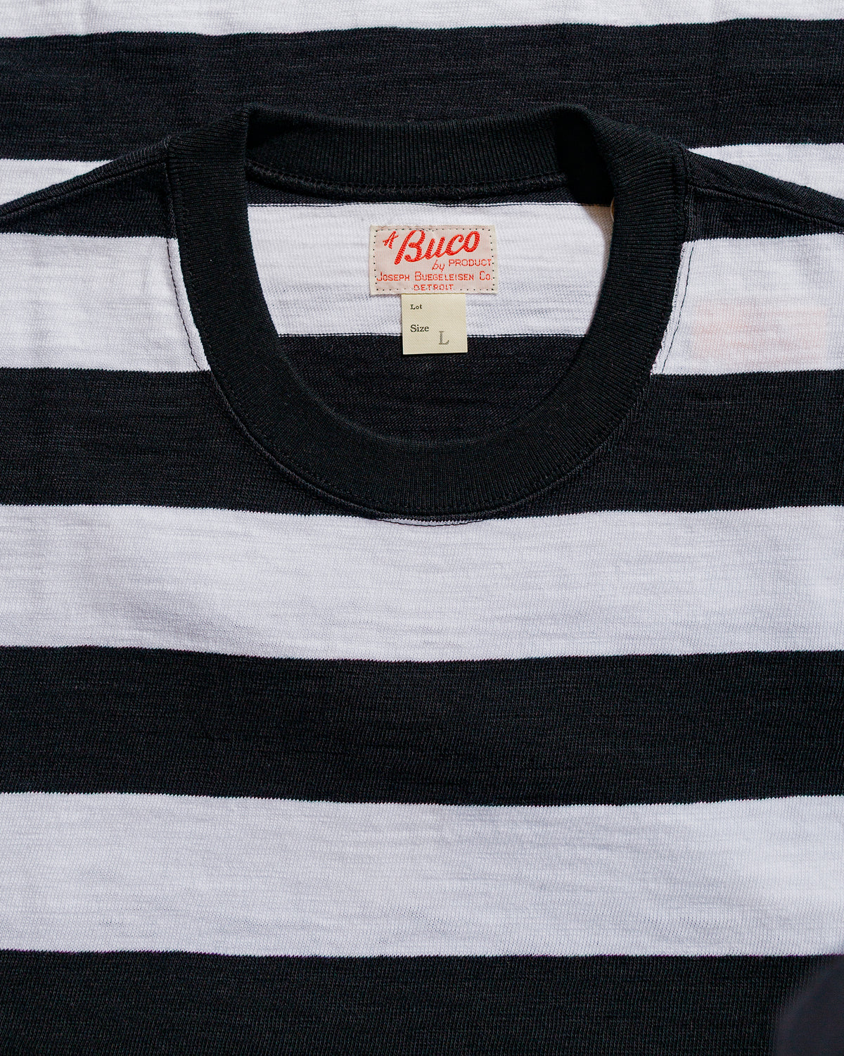 lost & found The Real McCoy's The Real McCoy's BC24002 Buco Stripe Tee S/S White