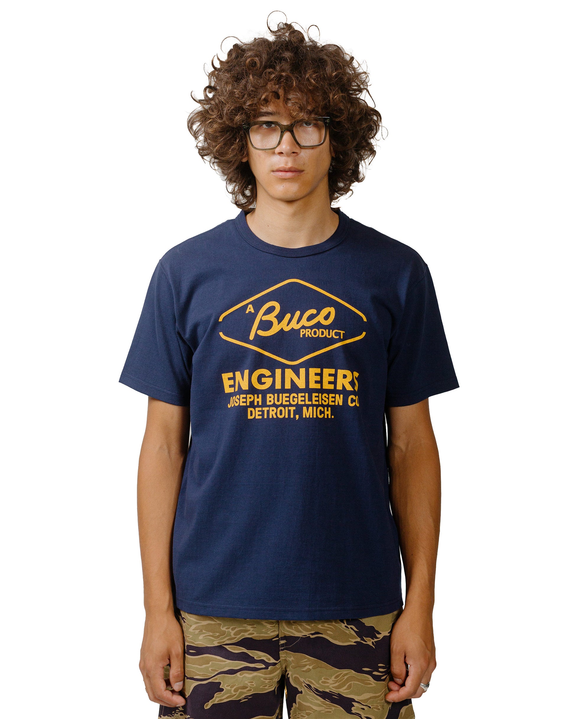 lost & found The Real McCoy's The Real McCoy's BC24003 Buco Tee / Engineers Navy