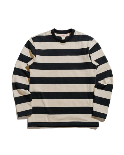 lost & found The Real McCoy's The Real McCoy's BC24101 Buco Stripe Racing Jersey Black/White