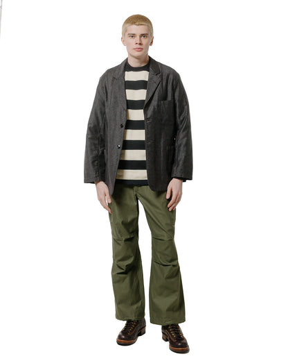 lost & found The Real McCoy's The Real McCoy's BC24101 Buco Stripe Racing Jersey Black/White