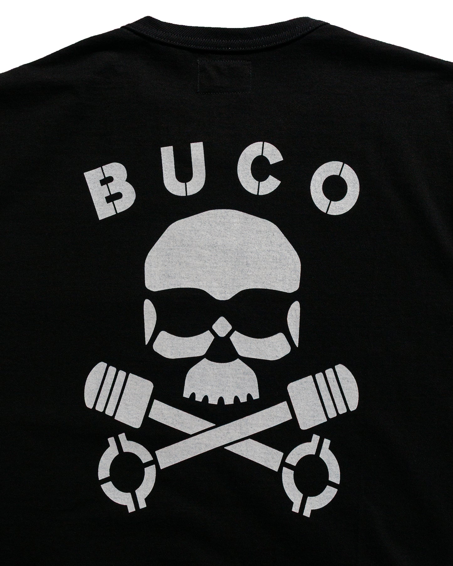 lost & found The Real McCoy's The Real McCoy's BC25003 Buco Tee / Skull Piston Black