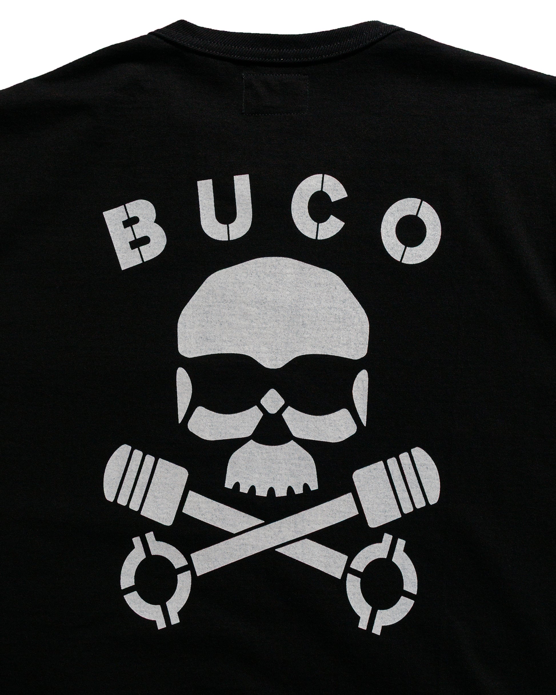 lost & found The Real McCoy's The Real McCoy's BC25003 Buco Tee / Skull Piston Black
