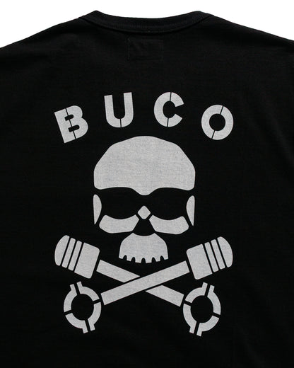 lost & found The Real McCoy's The Real McCoy's BC25003 Buco Tee / Skull Piston Black