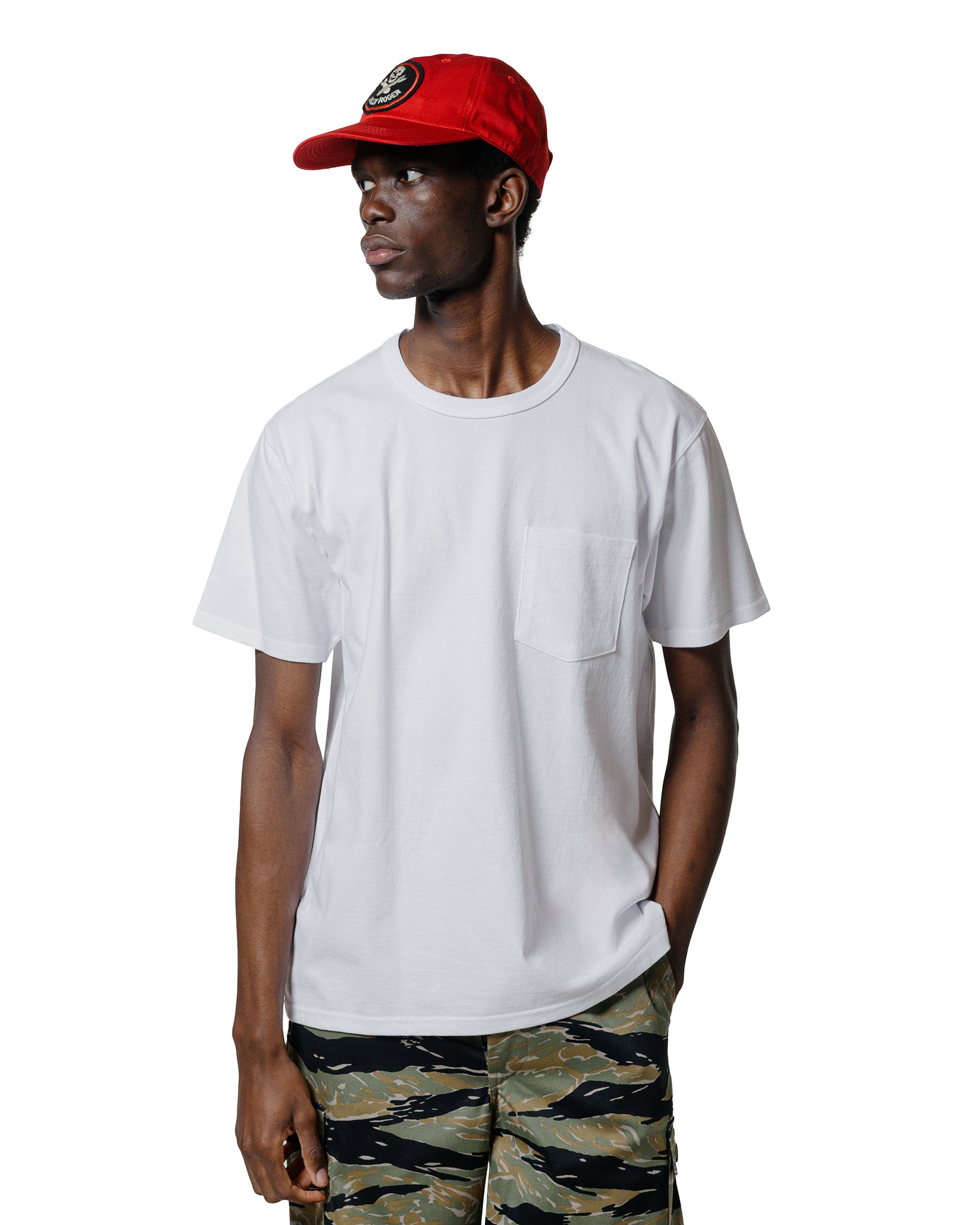 lost & found The Real McCoy's The Real McCoy's BC25003 Buco Tee / Skull Piston White