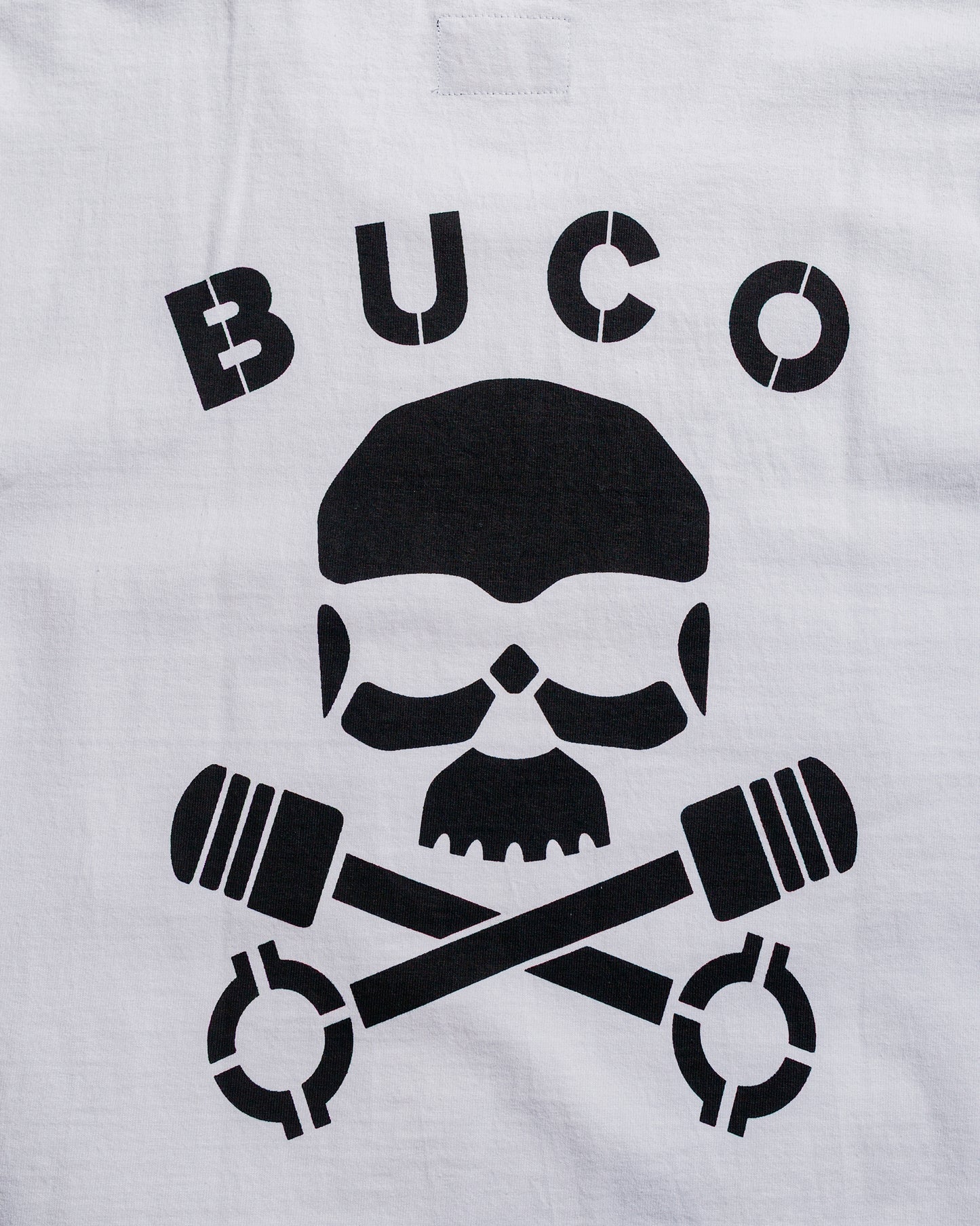 lost & found The Real McCoy's The Real McCoy's BC25003 Buco Tee / Skull Piston White