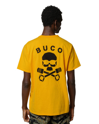 lost & found The Real McCoy's The Real McCoy's BC25003 Buco Tee / Skull Piston Yellow