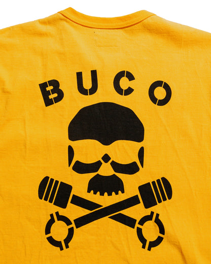 lost & found The Real McCoy's The Real McCoy's BC25003 Buco Tee / Skull Piston Yellow