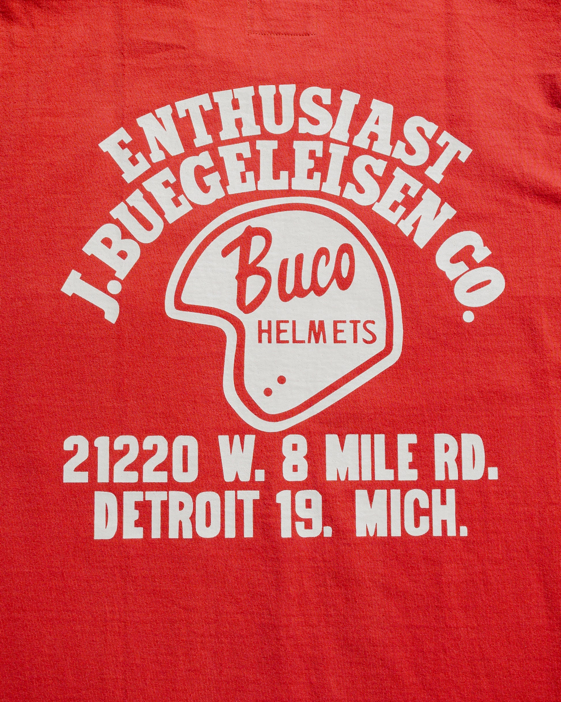 lost & found The Real McCoy's The Real McCoy's BC25005 Buco Tee / Enthusiast Cherry