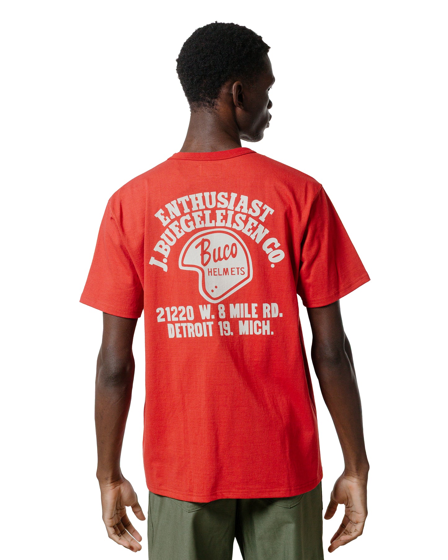 lost & found The Real McCoy's The Real McCoy's BC25005 Buco Tee / Enthusiast Cherry