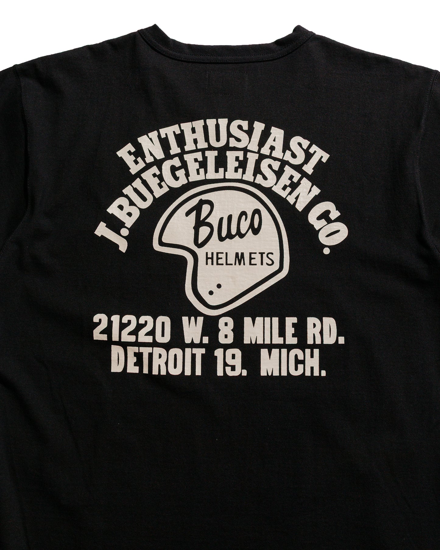 lost & found The Real McCoy's The Real McCoy's BC25005 Buco Tee / Enthusiast Black