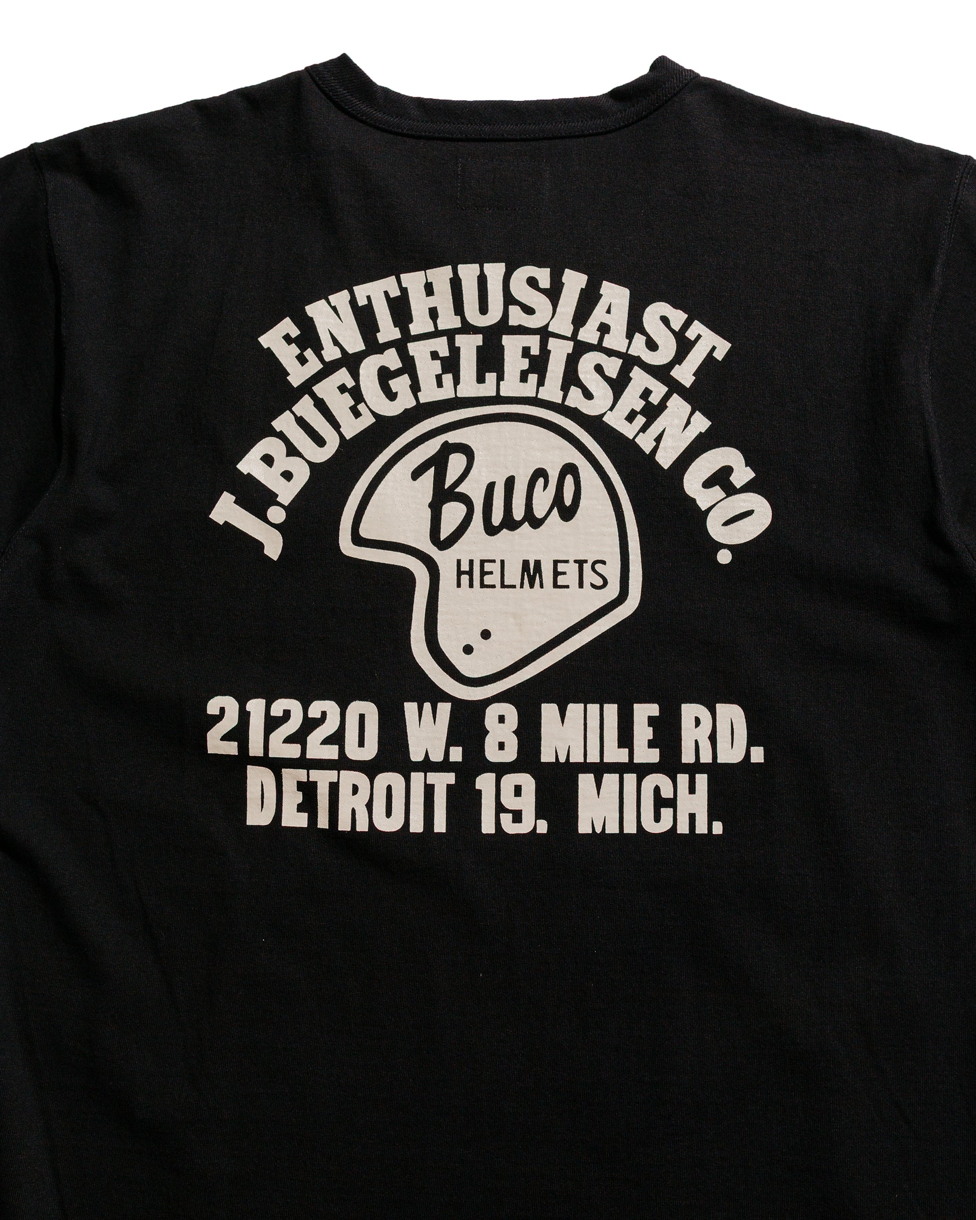 lost & found The Real McCoy's The Real McCoy's BC25005 Buco Tee / Enthusiast Black