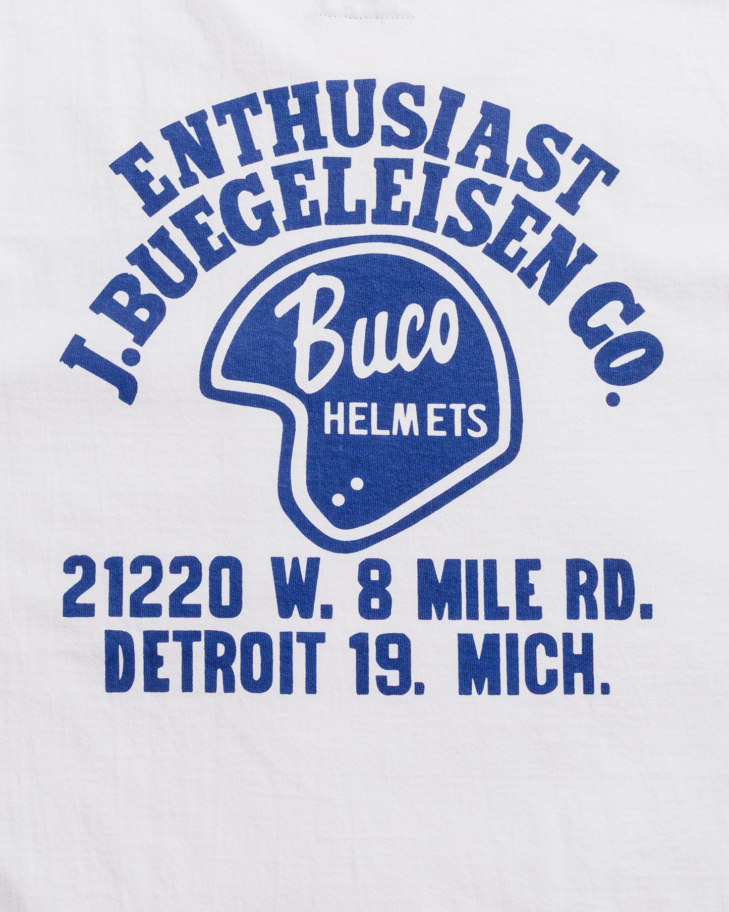 lost & found The Real McCoy's The Real McCoy's BC25005 Buco Tee / Enthusiast White