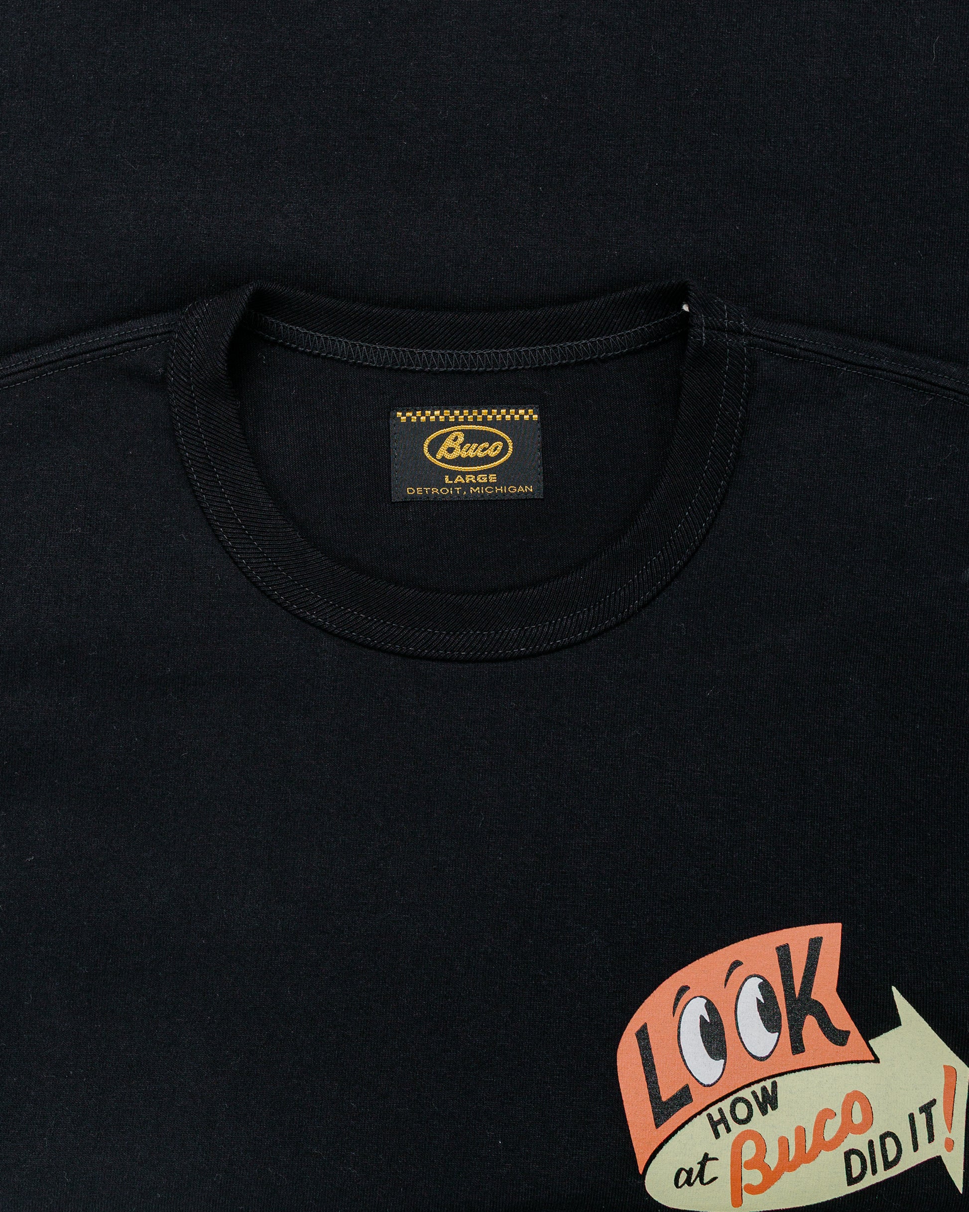 lost & found The Real McCoy's The Real McCoy's BC25105 BUCO L/S Tee / Look At How Buco Did It! Black
