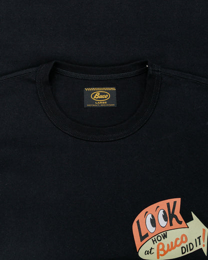 lost & found The Real McCoy's The Real McCoy's BC25105 BUCO L/S Tee / Look At How Buco Did It! Black