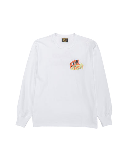 lost & found The Real McCoy's The Real McCoy's BC25105 BUCO L/S Tee / Look At How Buco Did It! White