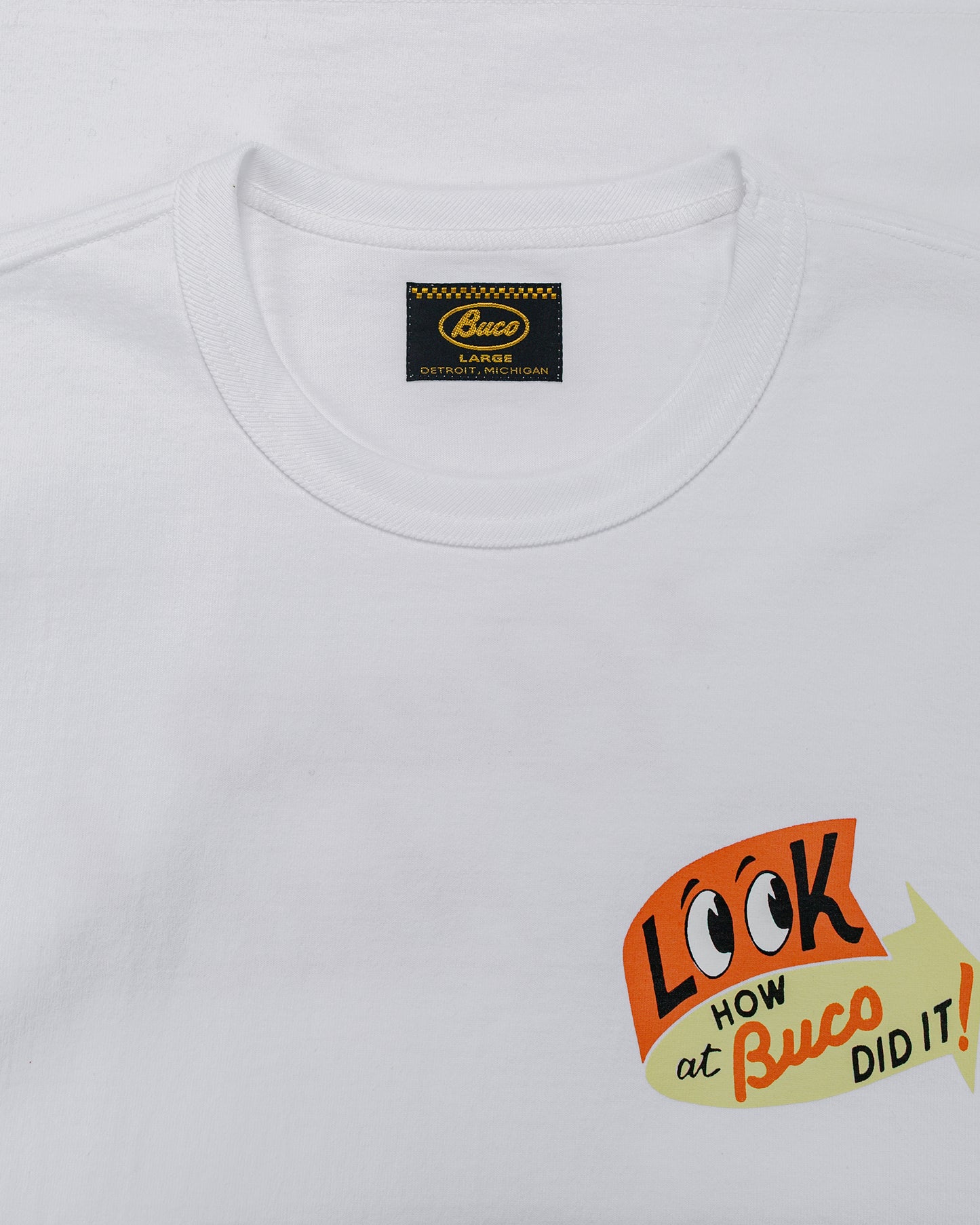 lost & found The Real McCoy's The Real McCoy's BC25105 BUCO L/S Tee / Look At How Buco Did It! White