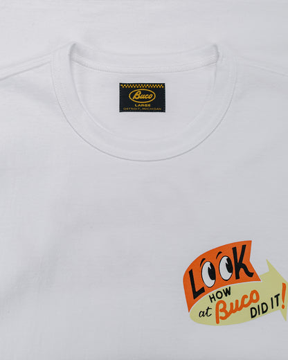 lost & found The Real McCoy's The Real McCoy's BC25105 BUCO L/S Tee / Look At How Buco Did It! White