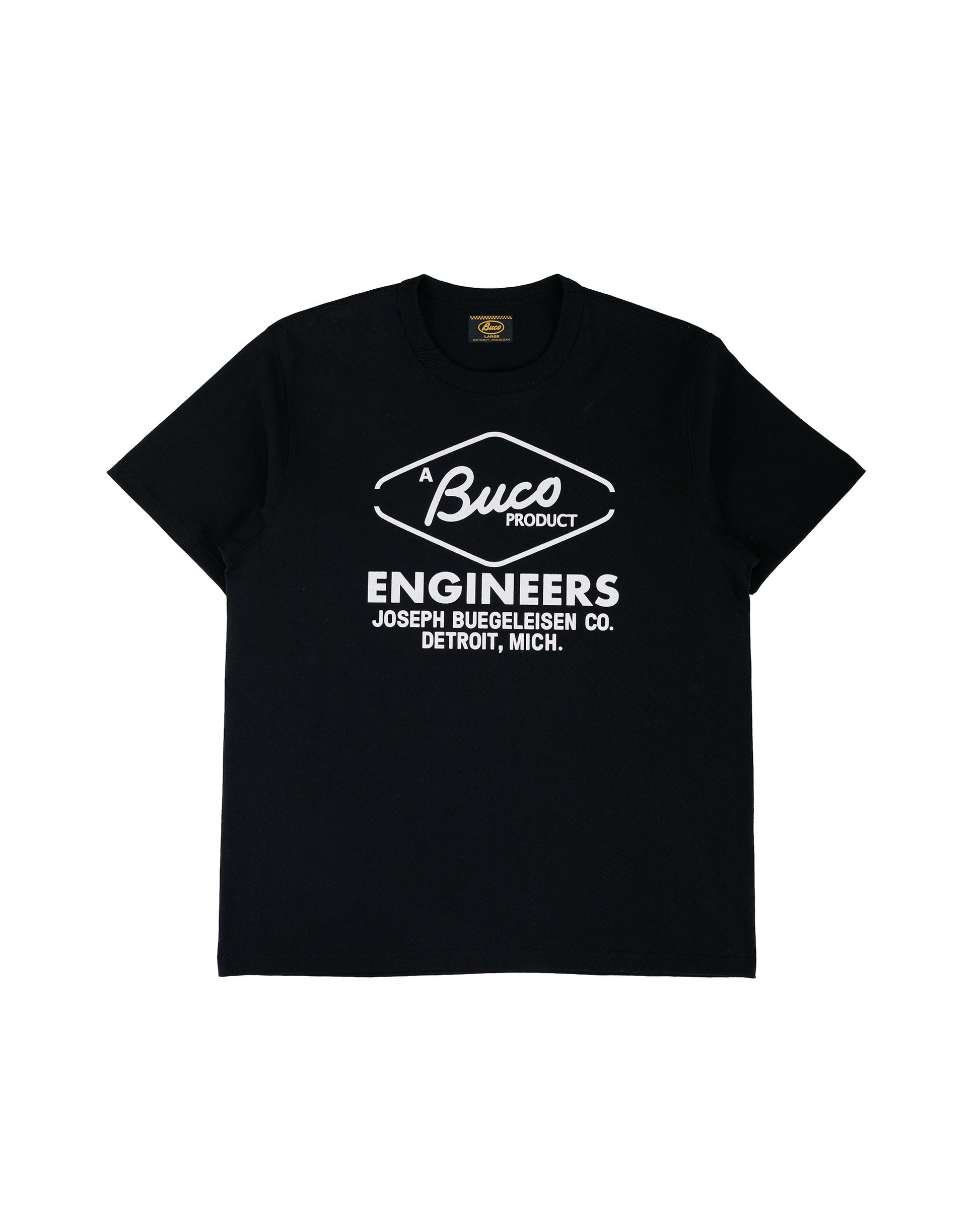 lost & found The Real McCoy's The Real McCoy's BC26001 Buco Tee / Buco Engineers Black