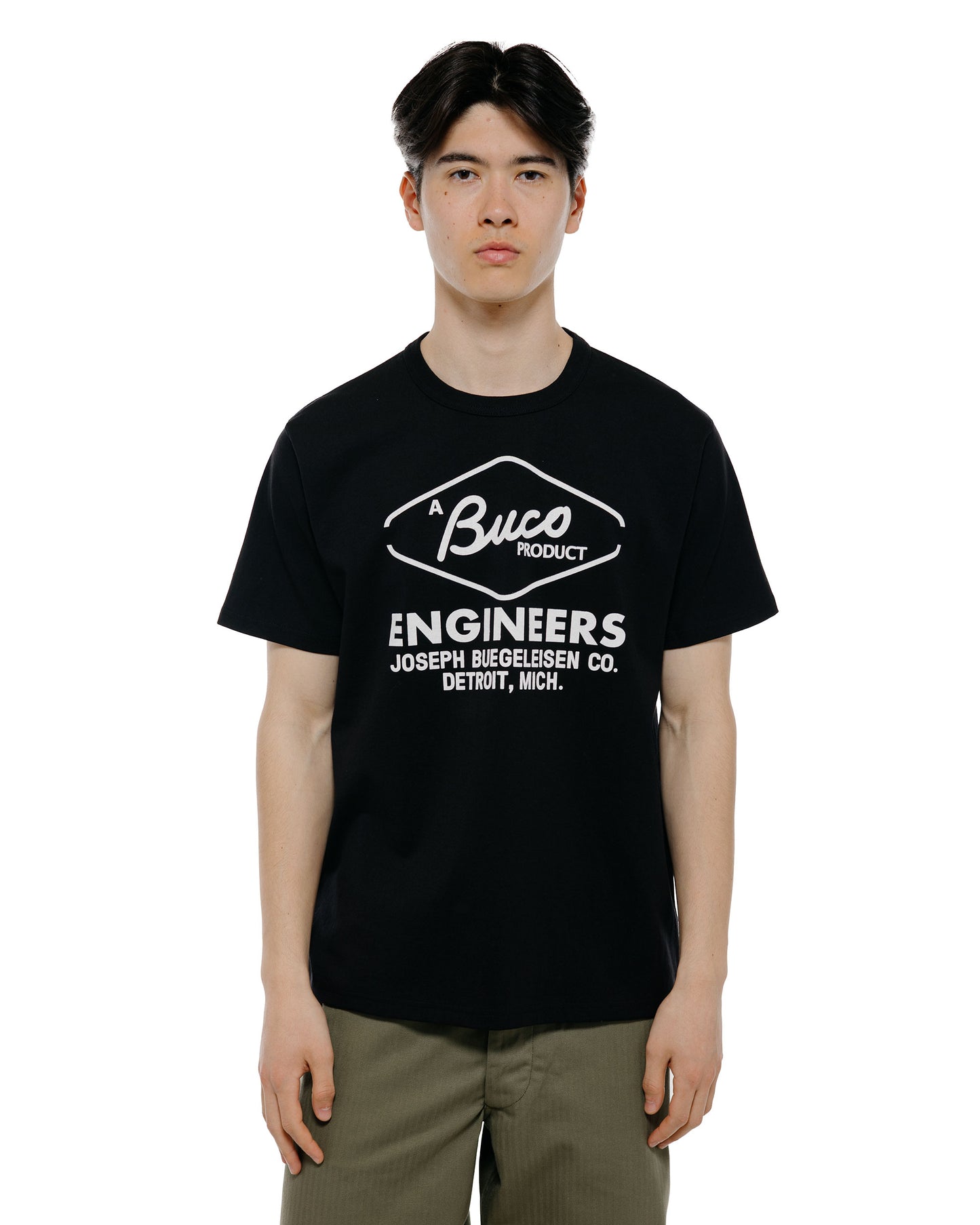 lost & found The Real McCoy's The Real McCoy's BC26001 Buco Tee / Buco Engineers Black