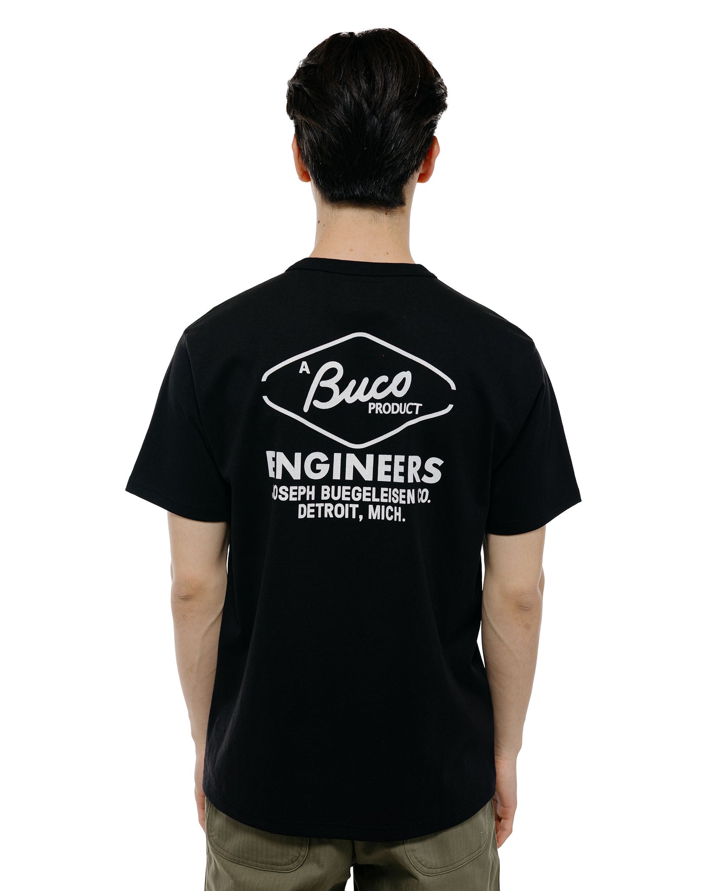 lost & found The Real McCoy's The Real McCoy's BC26001 Buco Tee / Buco Engineers Black