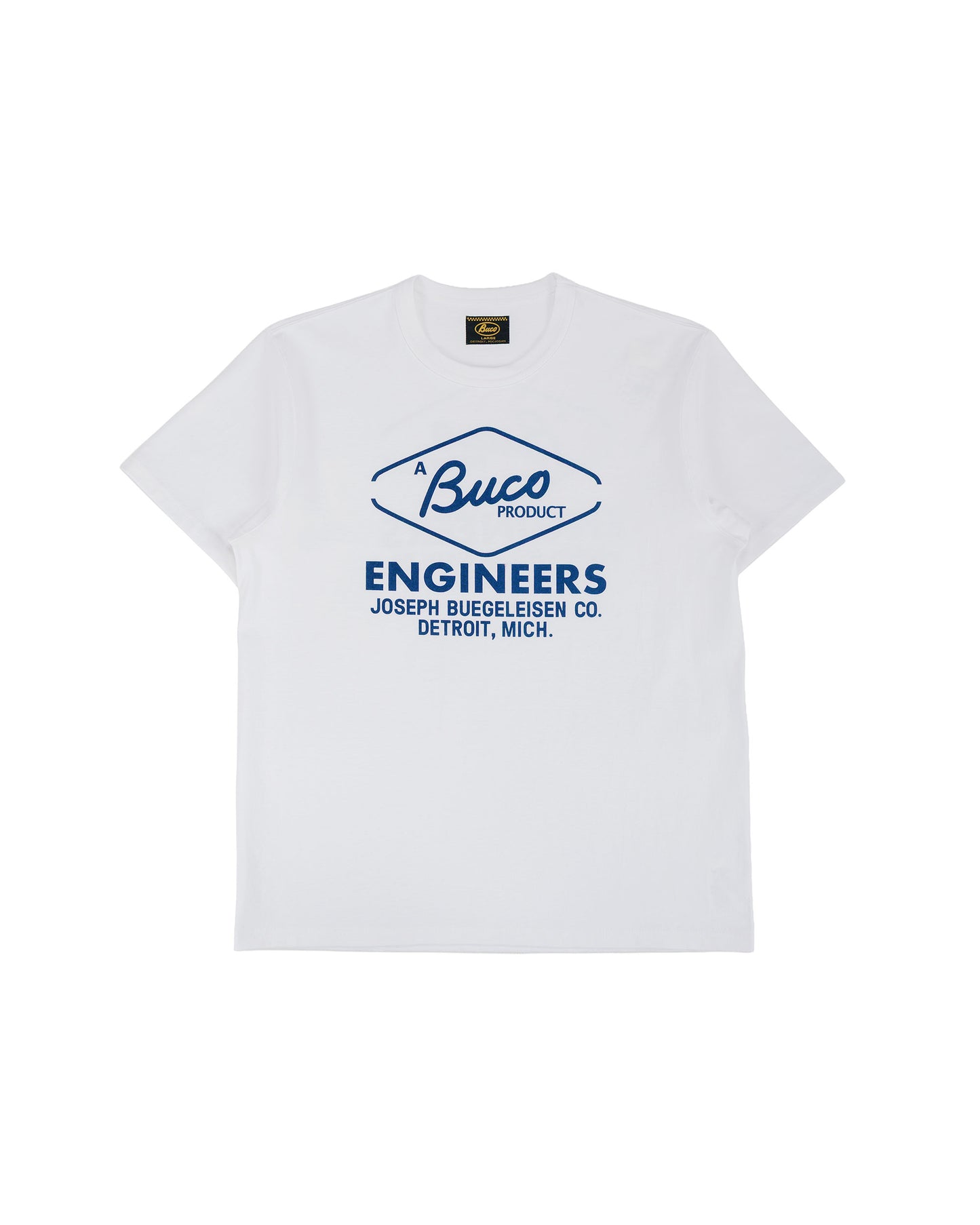 lost & found The Real McCoy's The Real McCoy's BC26001 Buco Tee / Buco Engineers White