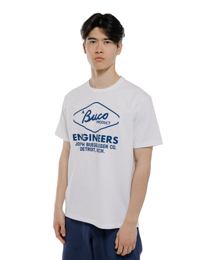 lost & found The Real McCoy's The Real McCoy's BC26001 Buco Tee / Buco Engineers White