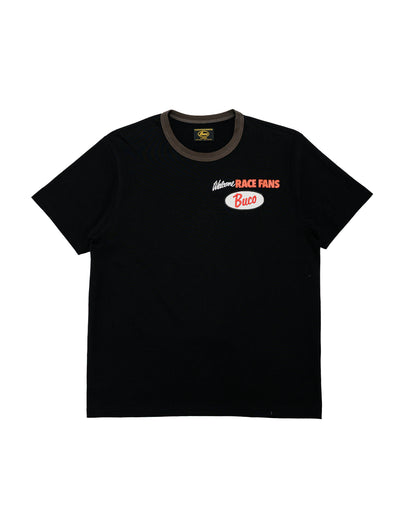 The Real McCoy's BC26004 Buco Tee / Welcome Racing Fans! Black/Charcoal