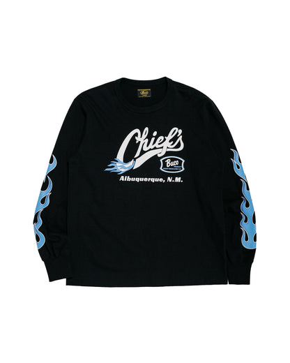 The Real McCoy's BC26005 BUCO LS Tee  Chiefs BlackBlue