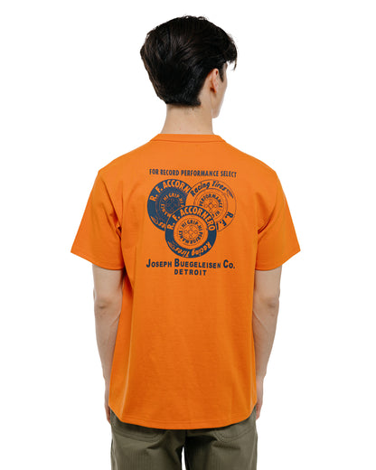 lost & found The Real McCoy's The Real McCoy's BC26007 Buco Tee / R.F. Accornero Orange