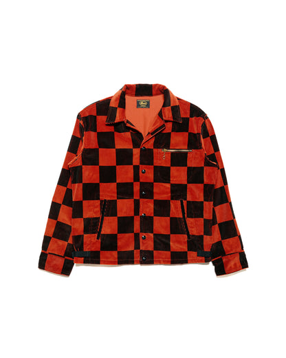 lost & found The Real McCoy's The Real McCoy's BJ23103 Buco Checkered Corduroy Jacket Orange/Black