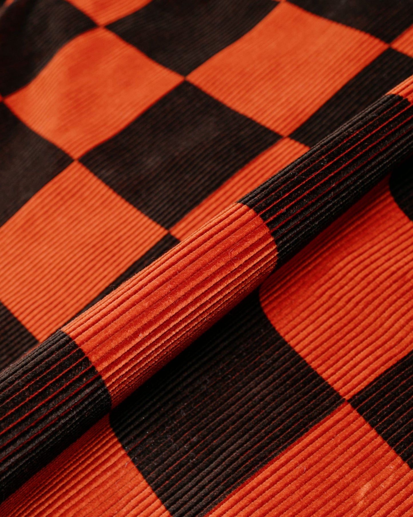lost & found The Real McCoy's The Real McCoy's BJ23103 Buco Checkered Corduroy Jacket Orange/Black