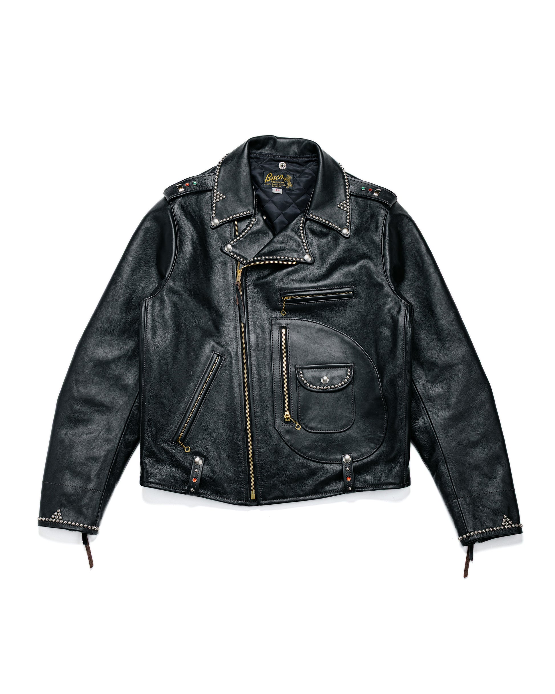 lost & found The Real McCoy's The Real McCoy's BJ24101 Buco J-24 Smoky Jim Leather Jacket Black