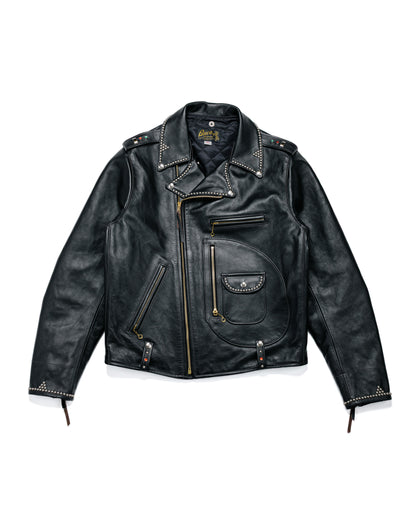 lost & found The Real McCoy's The Real McCoy's BJ24101 Buco J-24 Smoky Jim Leather Jacket Black