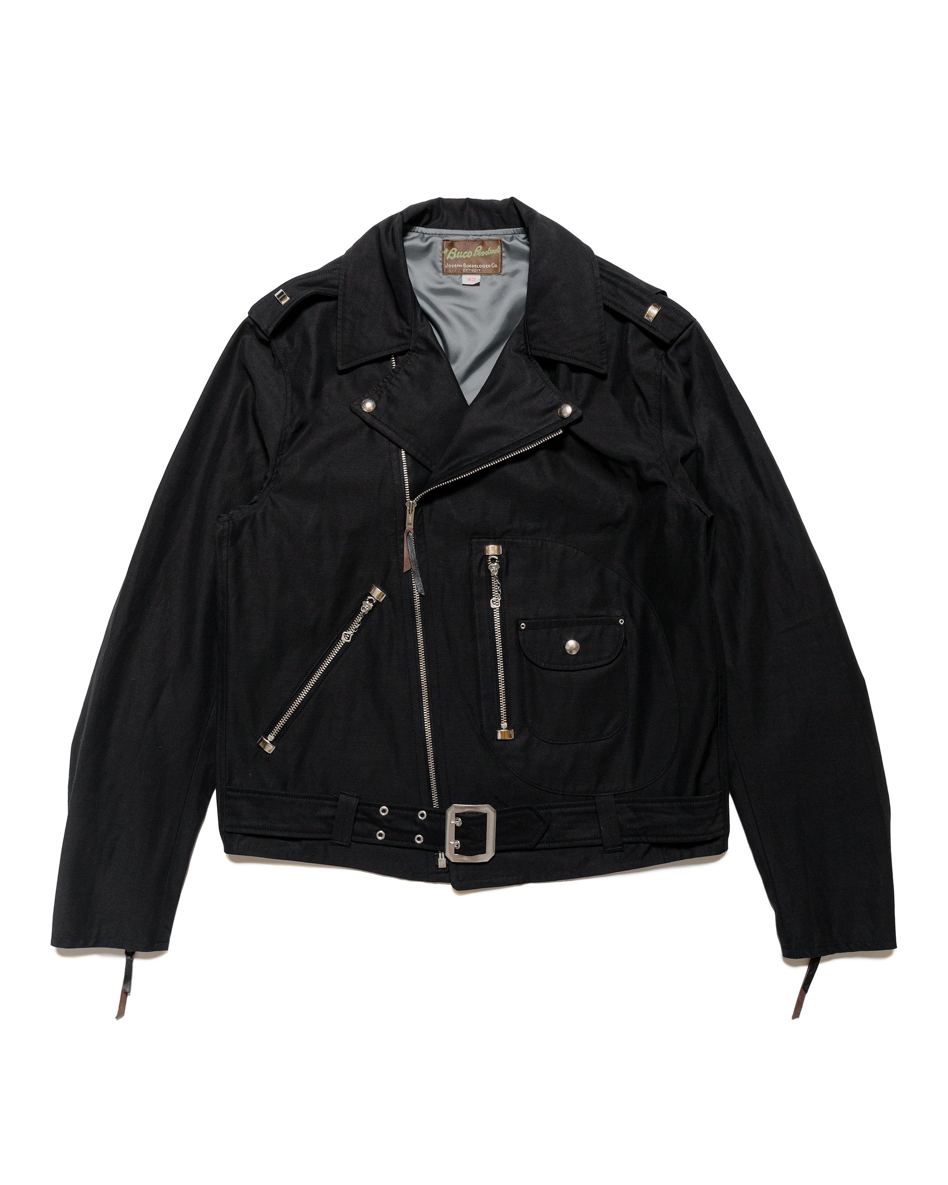 lost & found The Real McCoy's The Real McCoy's BJ24102 Buco J-24 Satin Twill Jacket Black