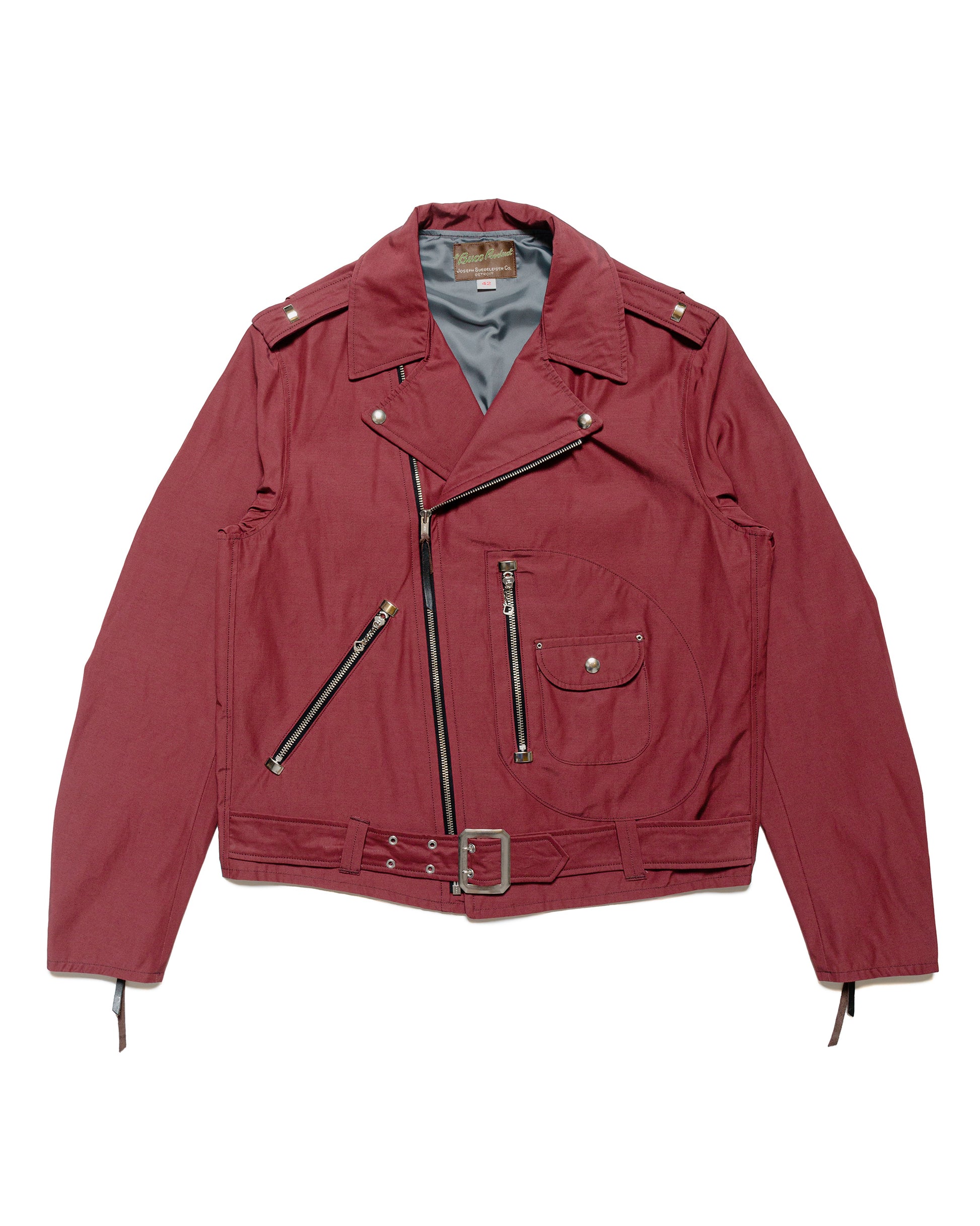 lost & found The Real McCoy's The Real McCoy's BJ24102 Buco J-24 Satin Twill Jacket Burgundy