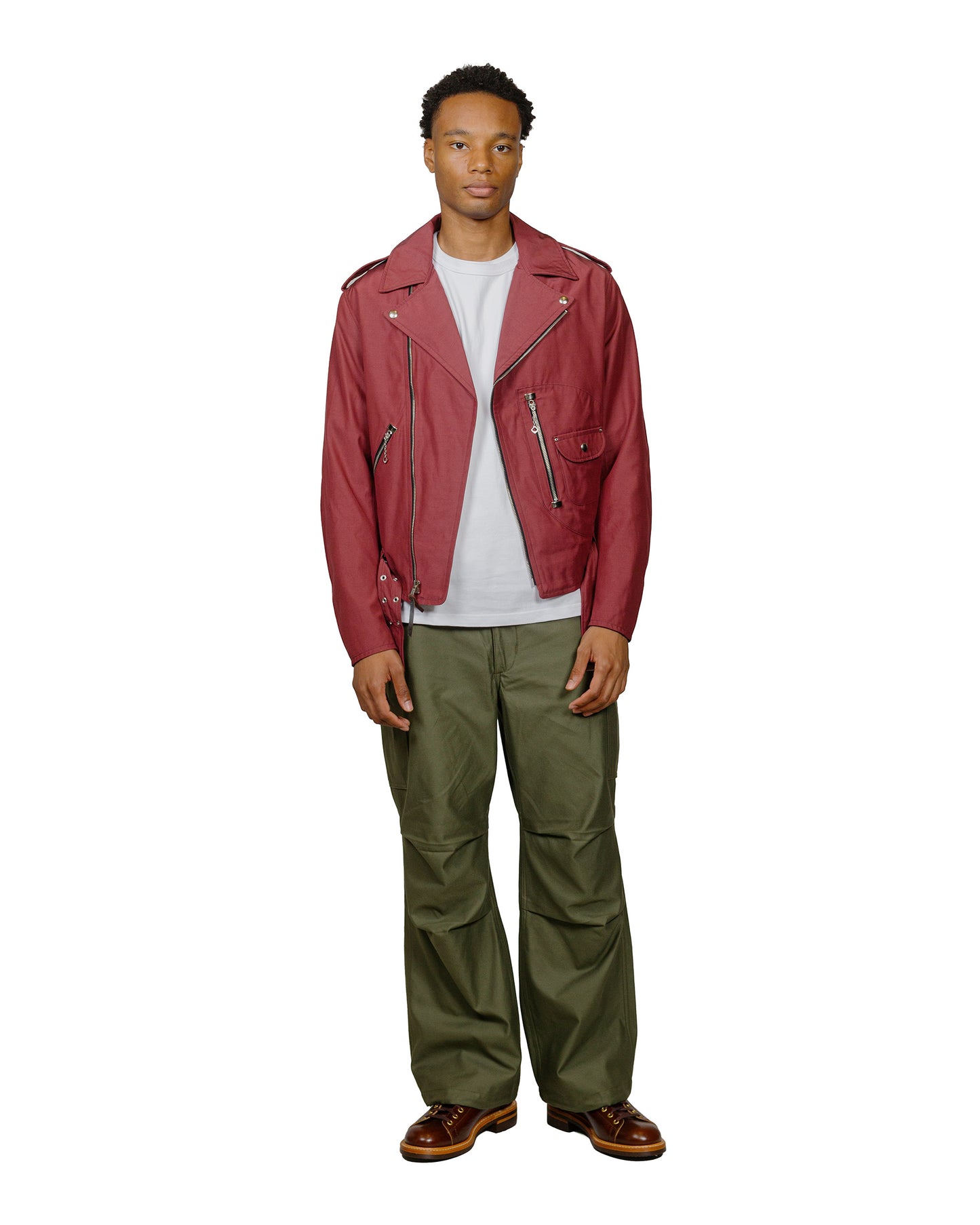 lost & found The Real McCoy's The Real McCoy's BJ24102 Buco J-24 Satin Twill Jacket Burgundy