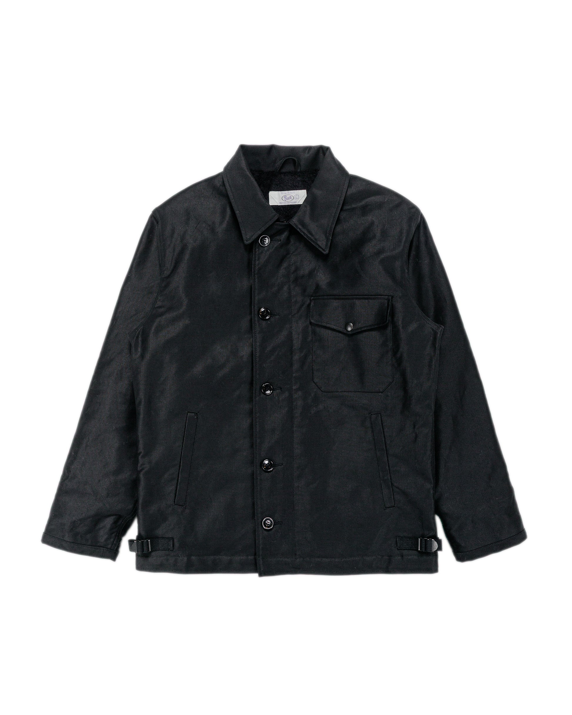 lost & found The Real McCoy's The Real McCoy's BJ25101 Buco Civilian Collared Deck Jacket Black